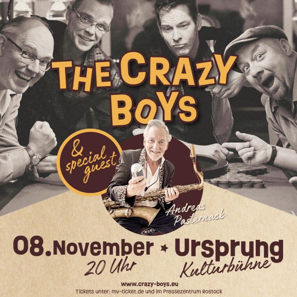 8. November Ursprung Crazy Boys und Andreas Pasternack