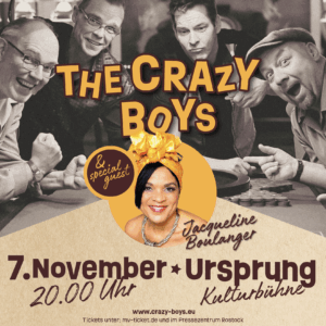Jackeline Boulanger mit den Crazy Boys
